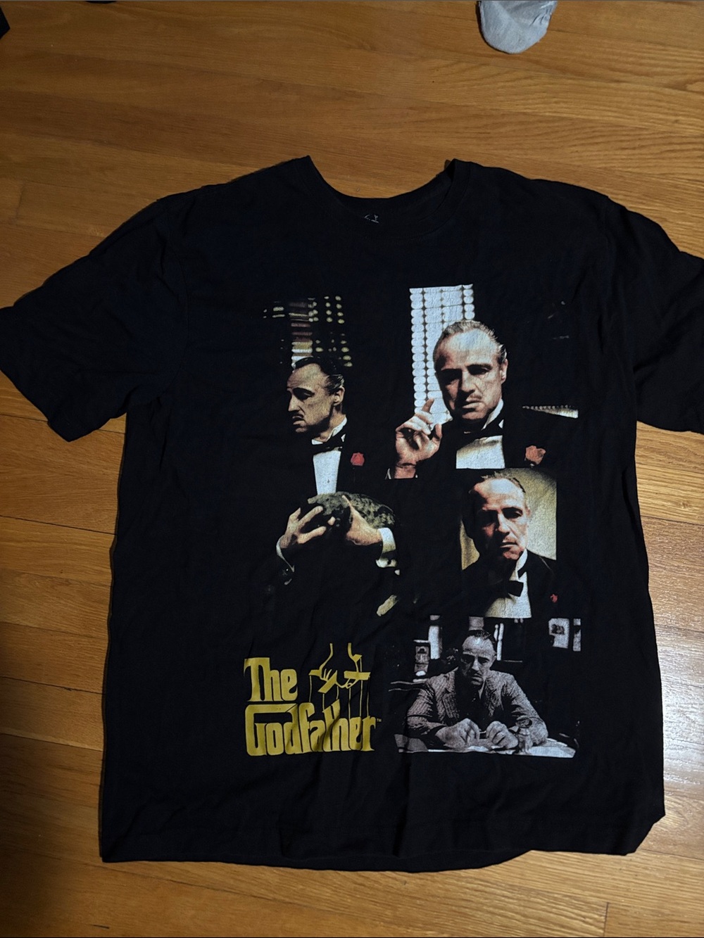 PacSun Black The Godfather Collage Graphic Tee